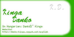 kinga danko business card